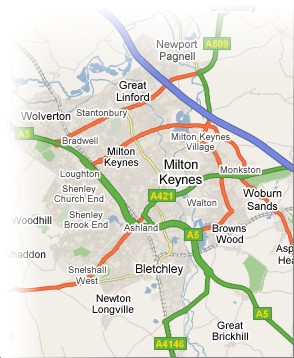 harita Milton Keynes