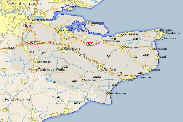 Royal Tunbridge Wells haritasi