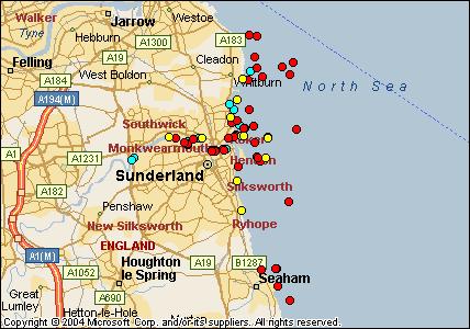 Sunderland haritasi