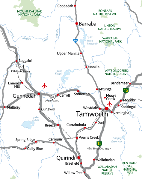 Tamworth haritasi