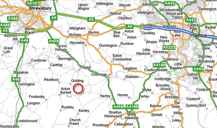 Shrewsbury Telford haritasi