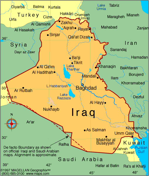 irak siyasi haritasi