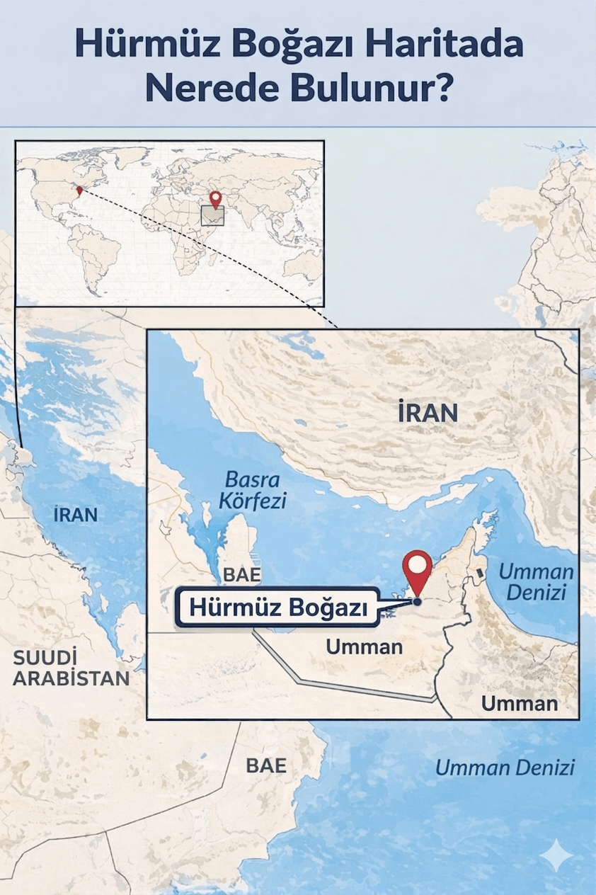Hürmüz boğazı haritada nerede