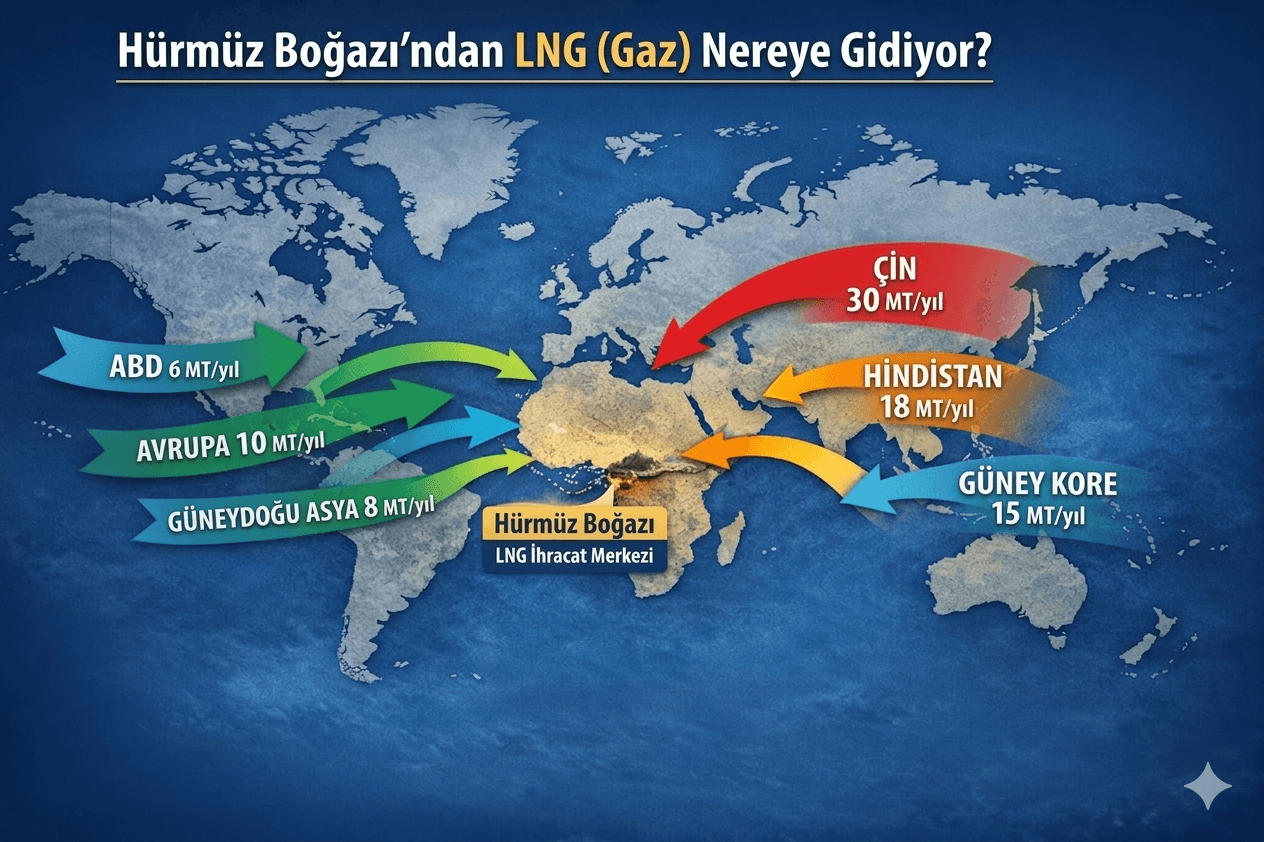 Hürmüz boğazından LNG gaz nereye gidiyor