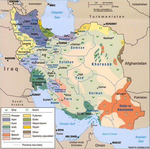 iran etnik gruplar haritasi