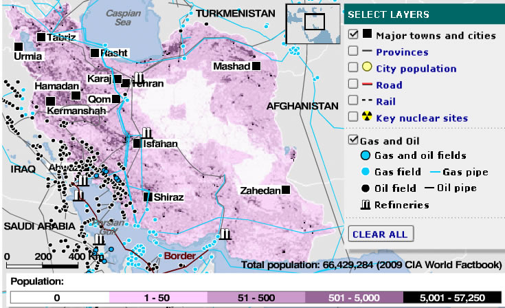 iran gaz petrol haritasi