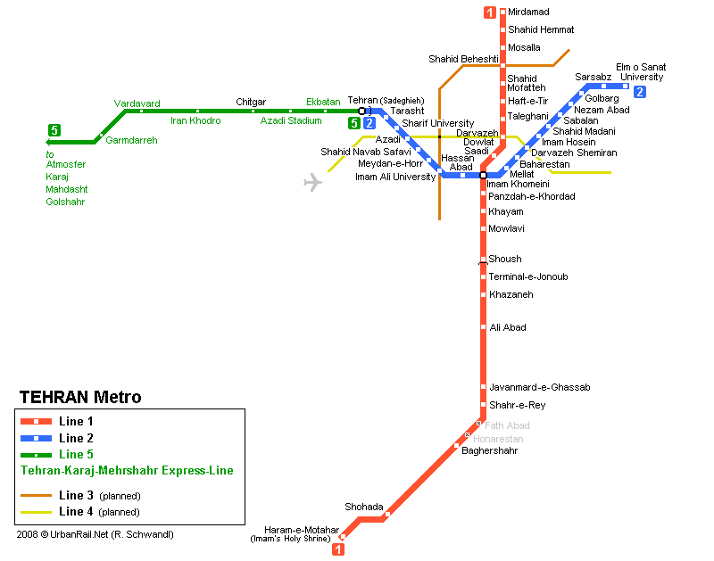 tehran metro haritasi