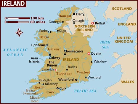 irlanda harita