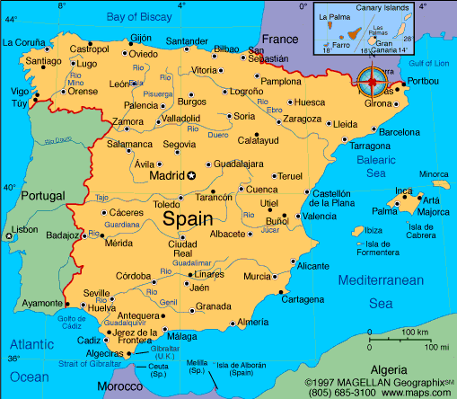 ispanya sehirleri haritasi