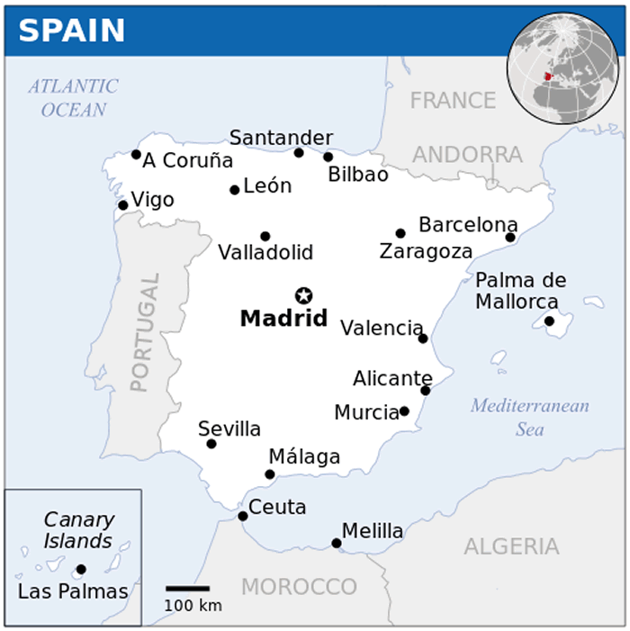 ispanya yerlesim haritasi