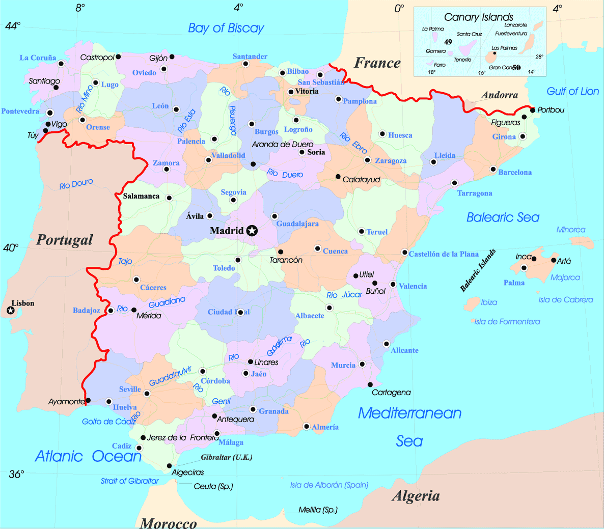 map ispanya