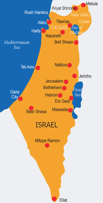 israil harita
