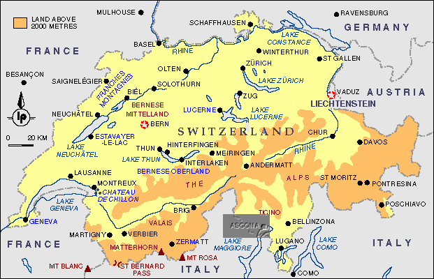 haritalar isvicre