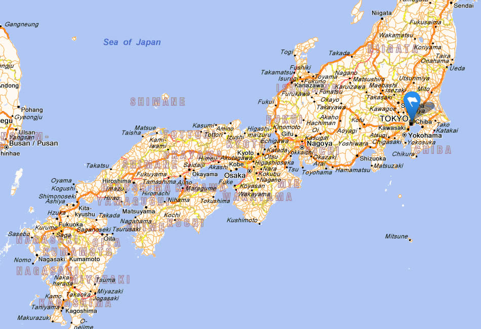harita japonya