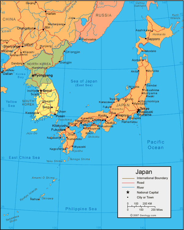 japon haritasi