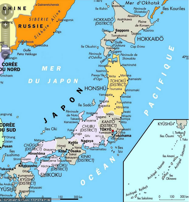 japonya haritalari