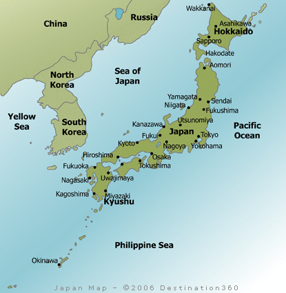 japonya haritasi
