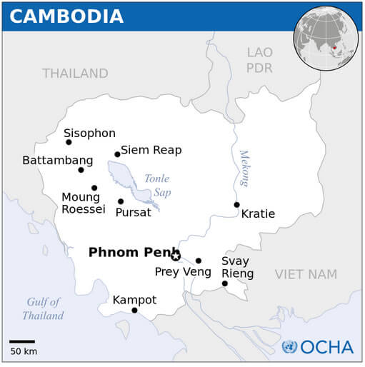kambocya yer haritasi