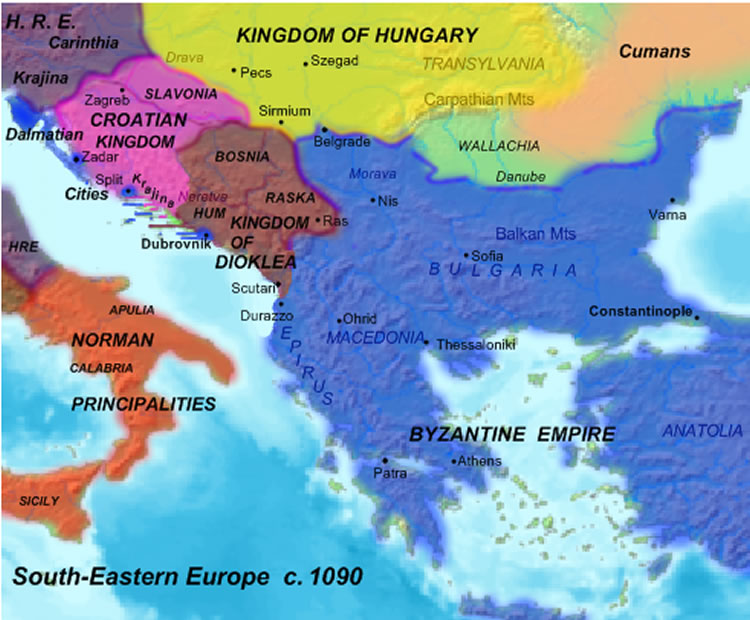 karadag early medieval balkans haritasi