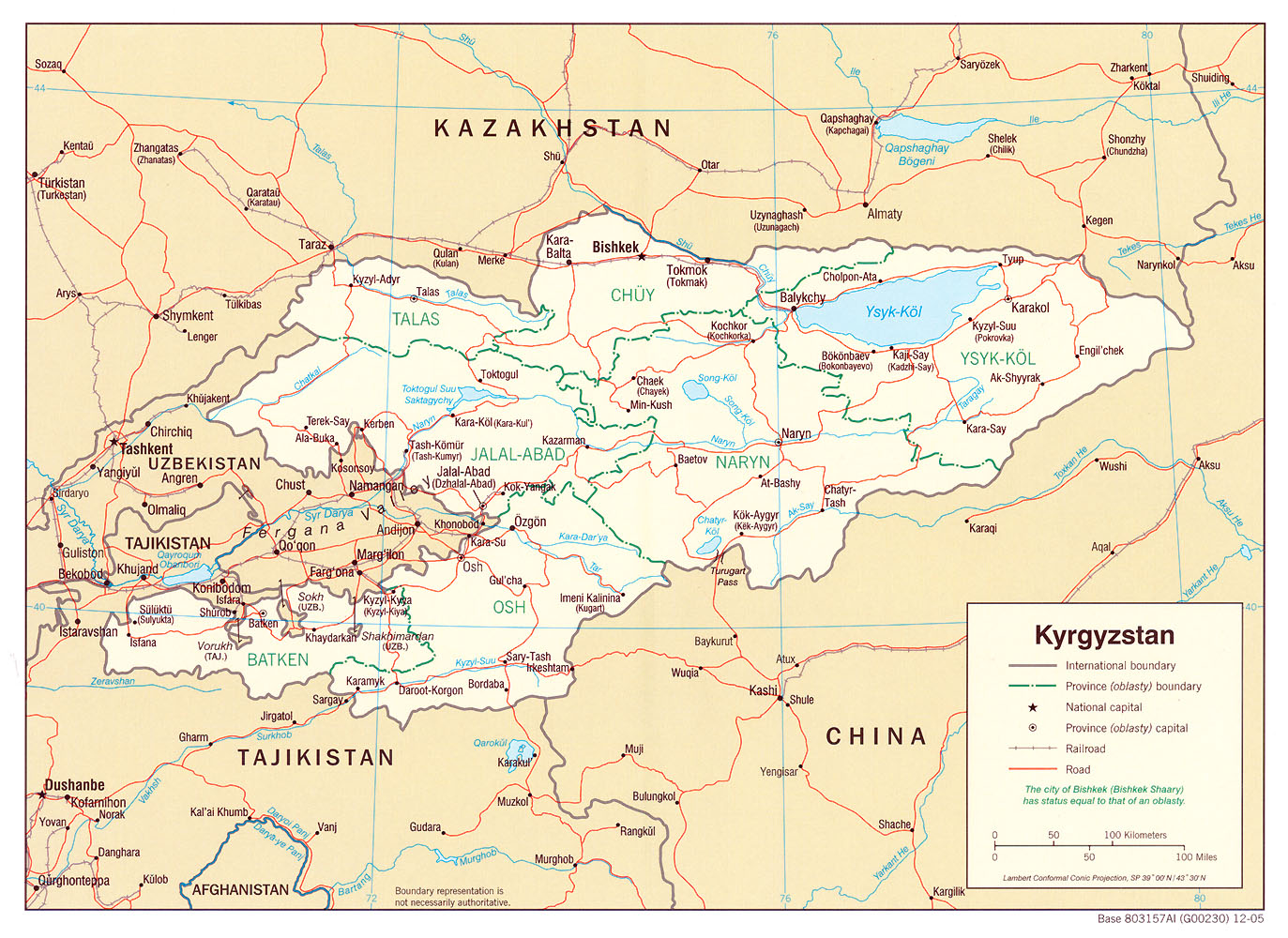 kirgizistan haritalar