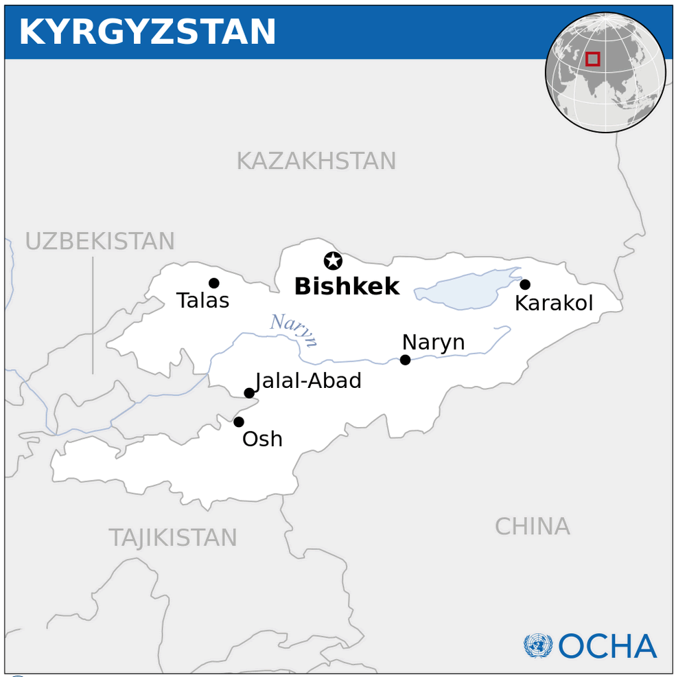 kirgizistan yerlesim haritasi