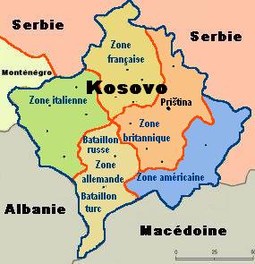 kosova bolgeler haritasi