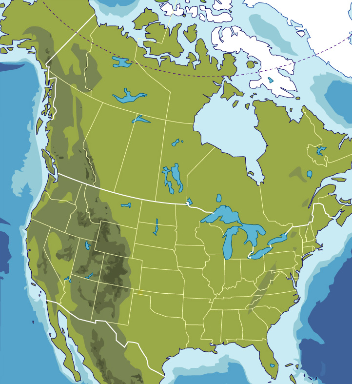kuzey amerika haritasi bos