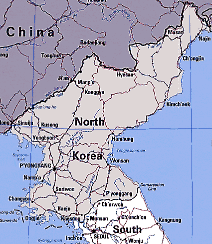 koren kuzey haritasi