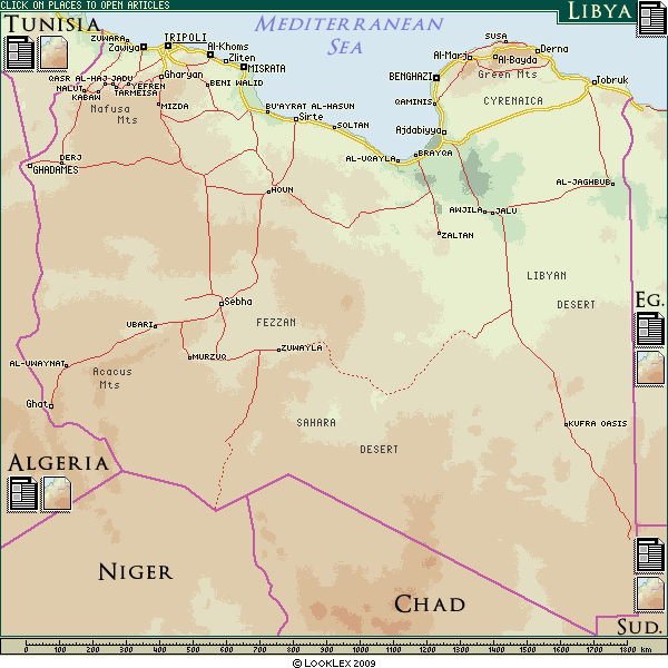libya fiziki haritasi
