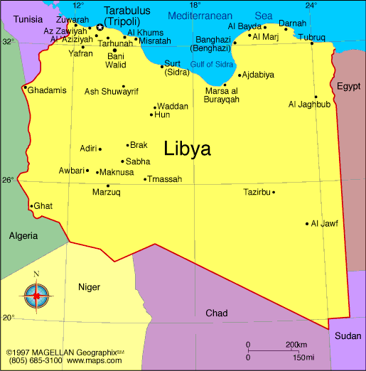 libya harita