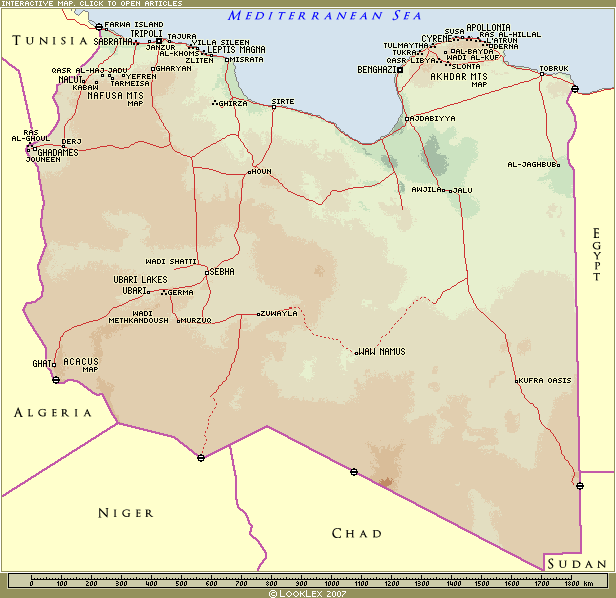 libya jeoloji haritasi