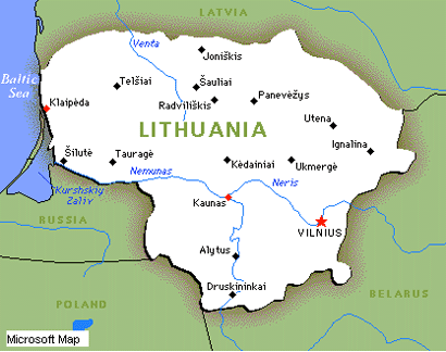 litvanya haritasi