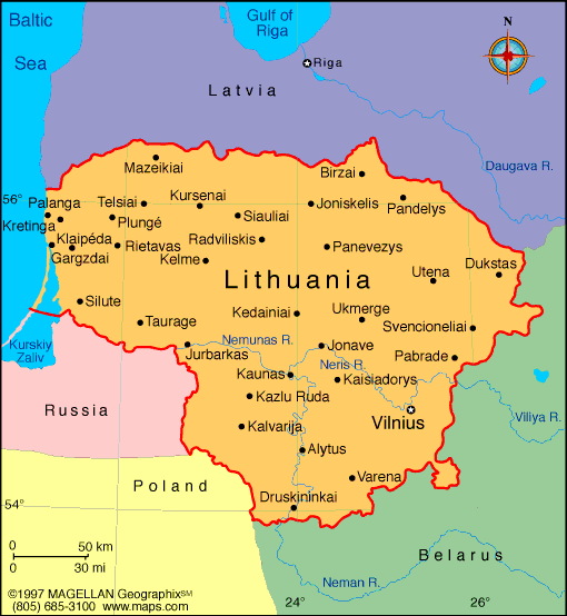 litvanya politika haritasi