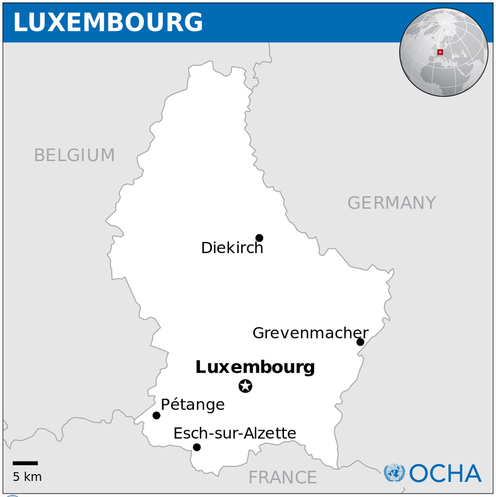 luksemburg yerlesim haritasi