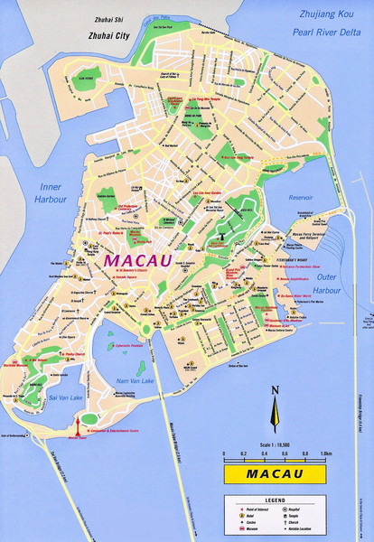makao turist haritasi