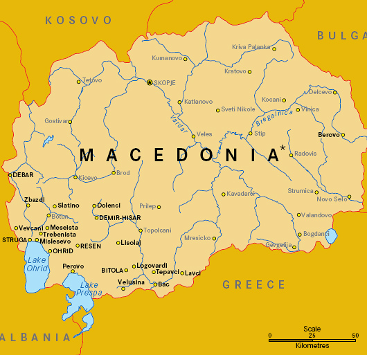 makedonya siyasi haritasi