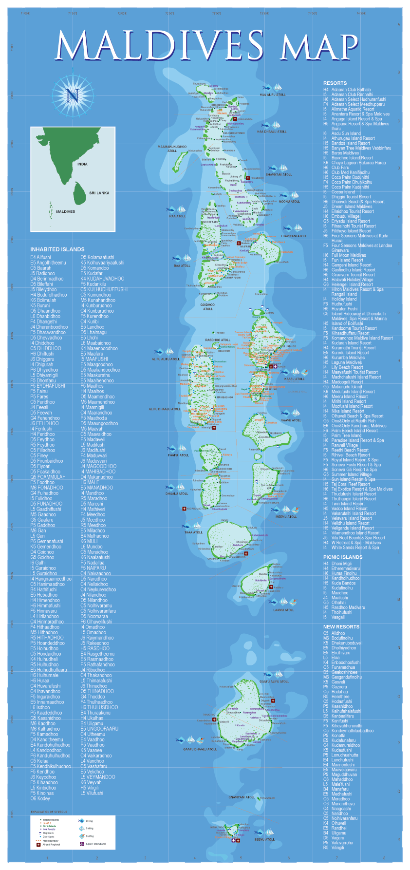 maldivler haritasi siyasi