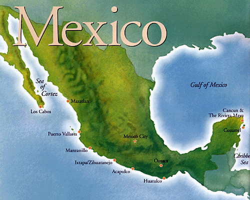 meksika uydu haritasi