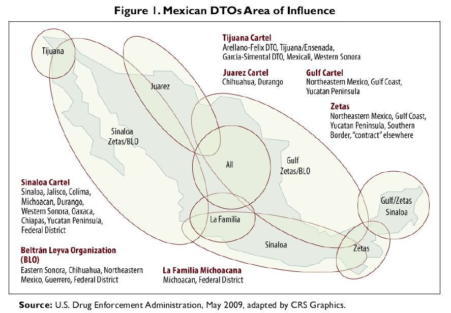 meksika uyusturucu trafigi haritasi