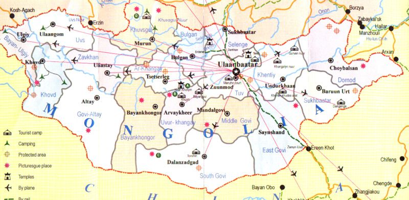 mogolistan haritalar