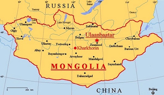 mogolistan haritasi sehirler