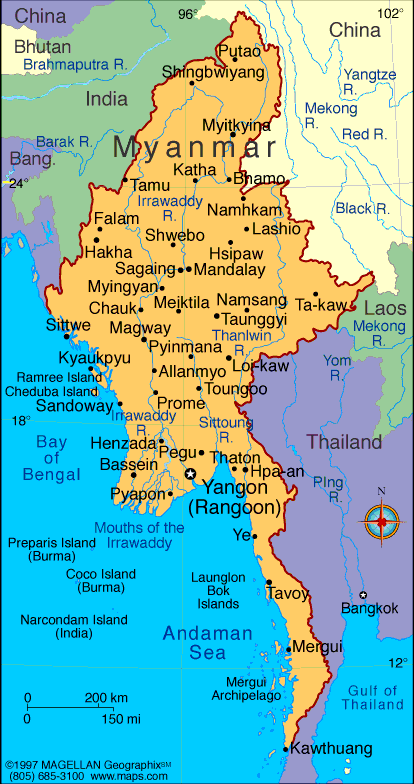 harita myanmar burma