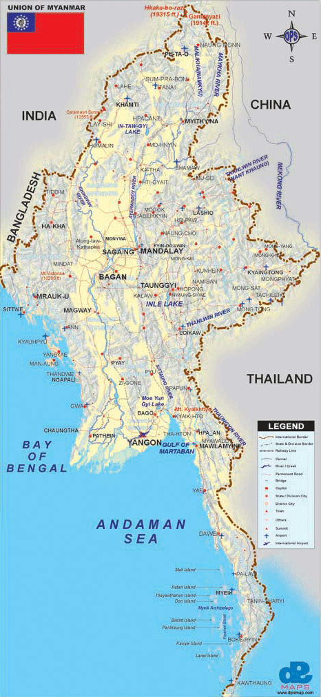 myanmar burma bolgeler haritasi
