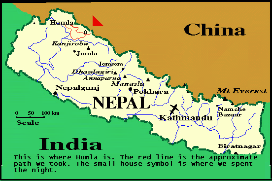 nepal haritasi hindistan cin
