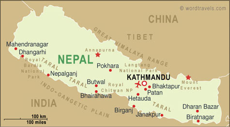 Nepal haritasi