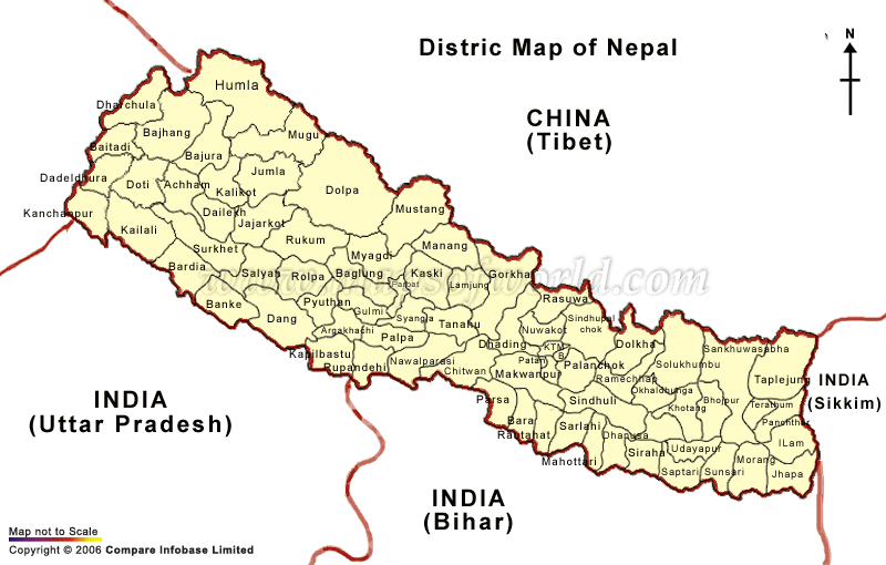 nepal sehirleri haritasi