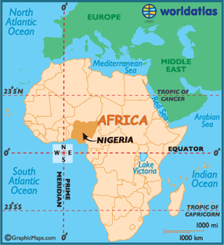 nijerya haritasi afrika