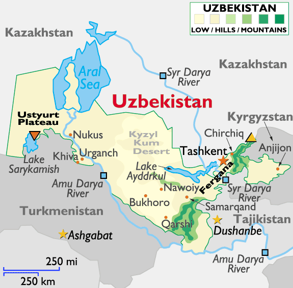 bolgesel haritasi ozbekistan