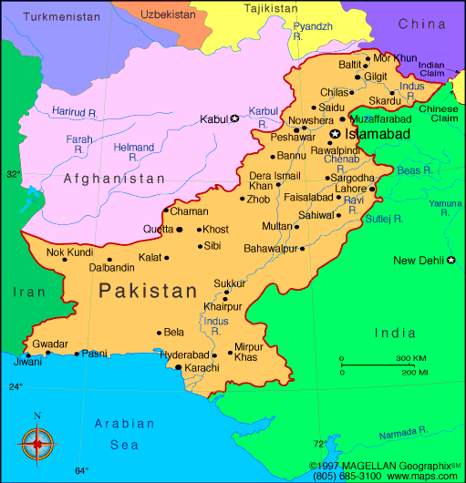 pakistan harita