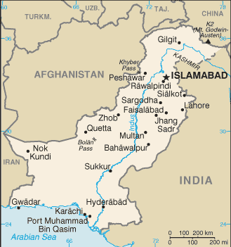 pakistan sehirleri haritasi